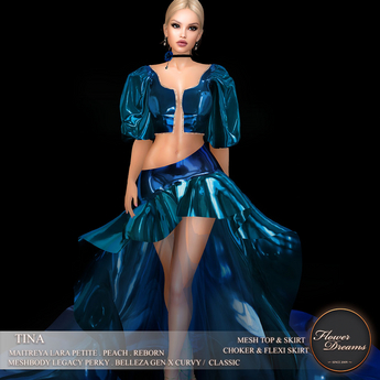 Second Life Marketplace - .:FlowerDreams:.Tina gown - sky Demo